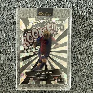 Lamine Yamal Rookie Card 2024 Wild Card COMIX ⚽️ Forward #3/10 Rare SP
